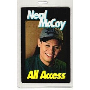 Vintage 1991? Neal McCoy Backstage Laminate Pass All Access Country Music
